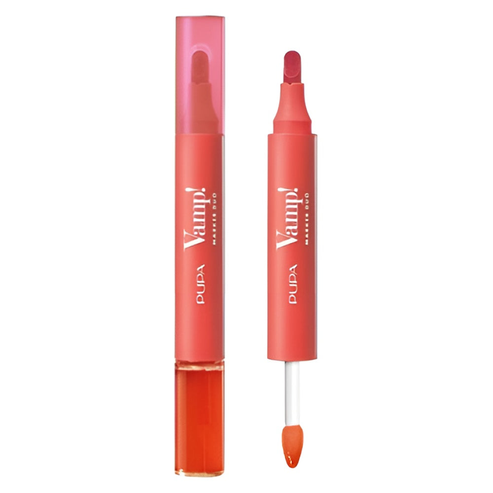 Vamp Marker Duo Lip Marker & Ölgloss 007 Red Potion 4 ml Lipgloss Make-up