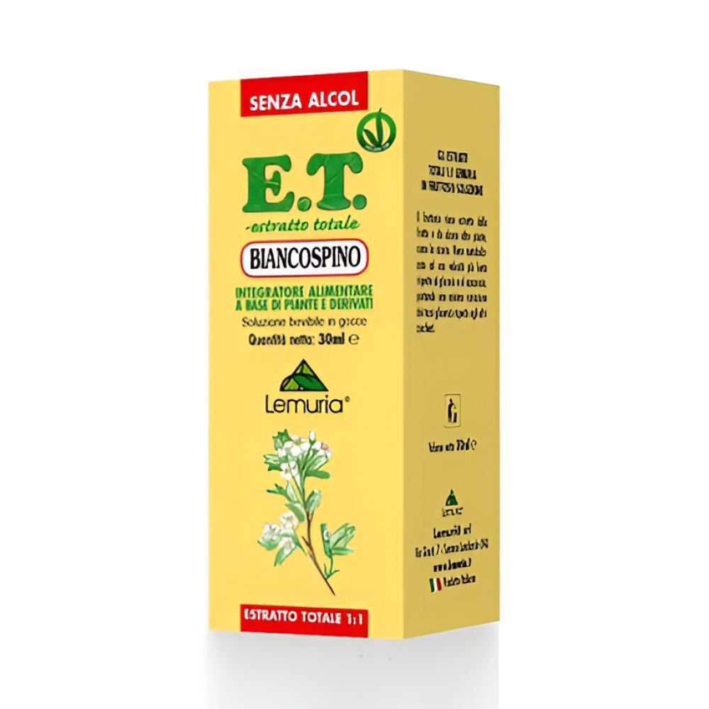 Lemuria ET Hawthorn, Plant-Based Dietary Supplement for Cardiovascular Function - 30 ml Nahrungsergänzung Vitamine