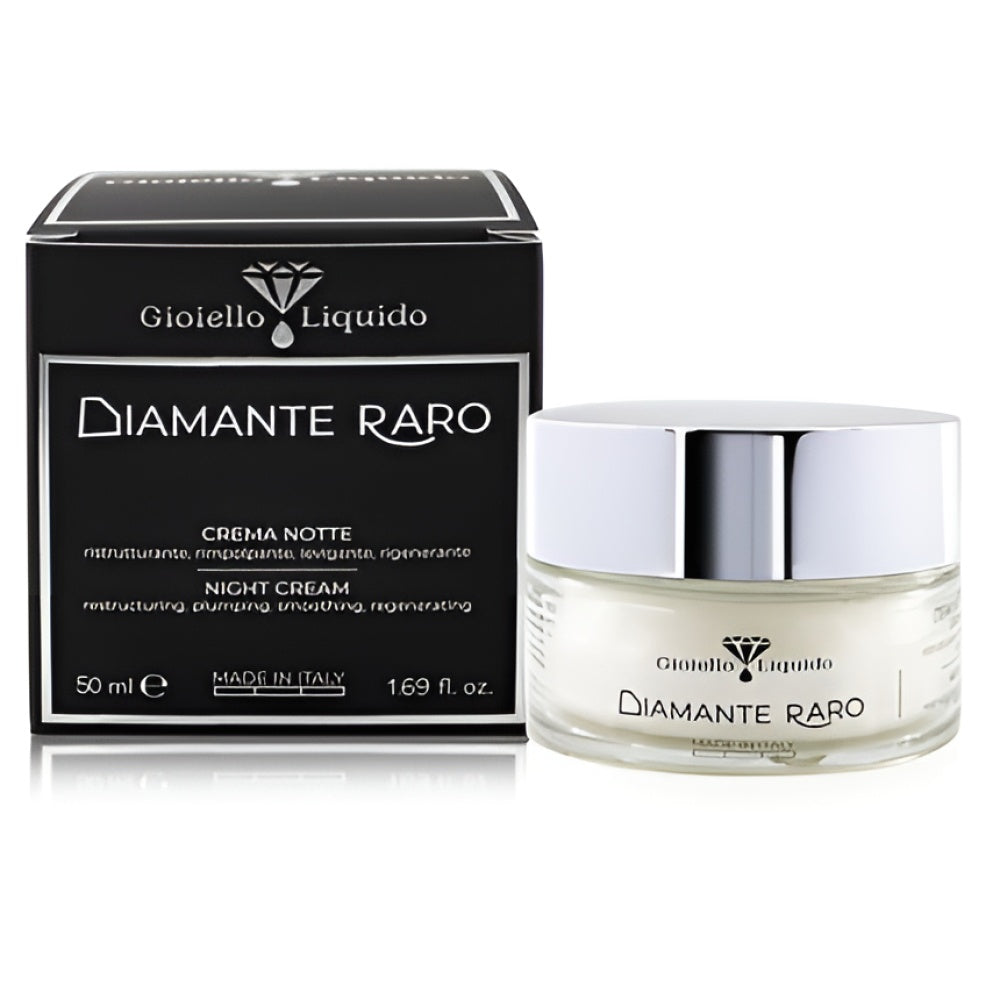 Night Gesichtscreme mit Revitalizing Anti-Wrinkle Effect Diamond Powder Caulerpa Lentillifera Betain and Cocoa Butter 50 ml Nachtcreme Gesichtspflege