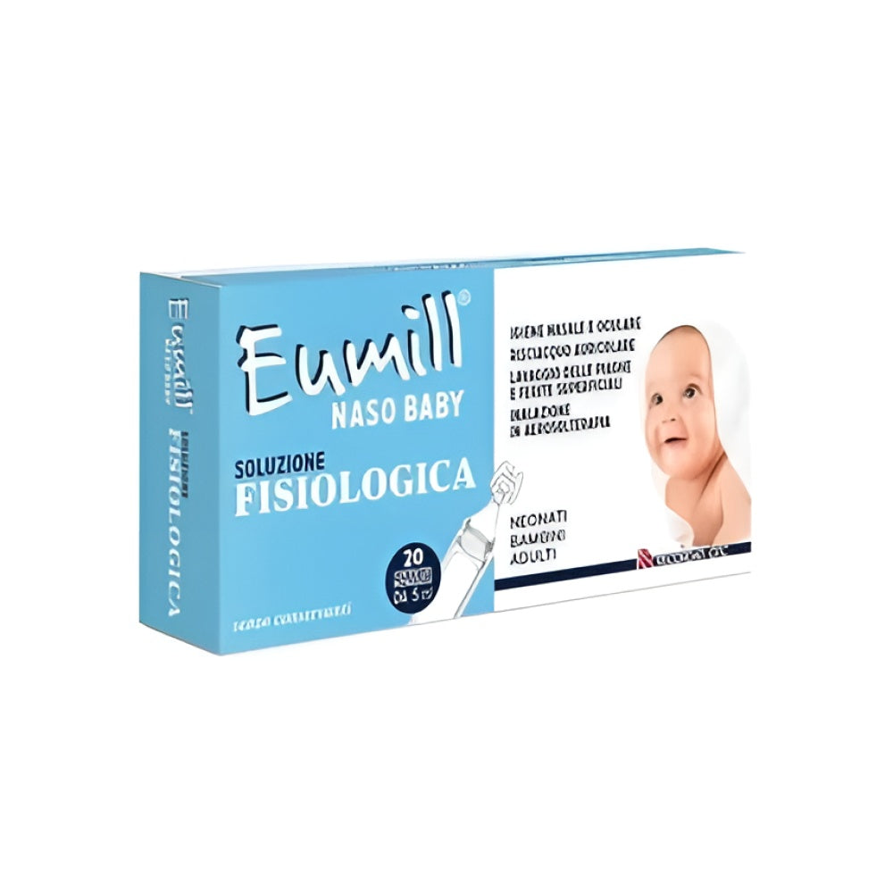 Recordati Eumill Naso Baby Physiological Solution 20 Bottles 5 Milliliters Augentropfen Gesundheit