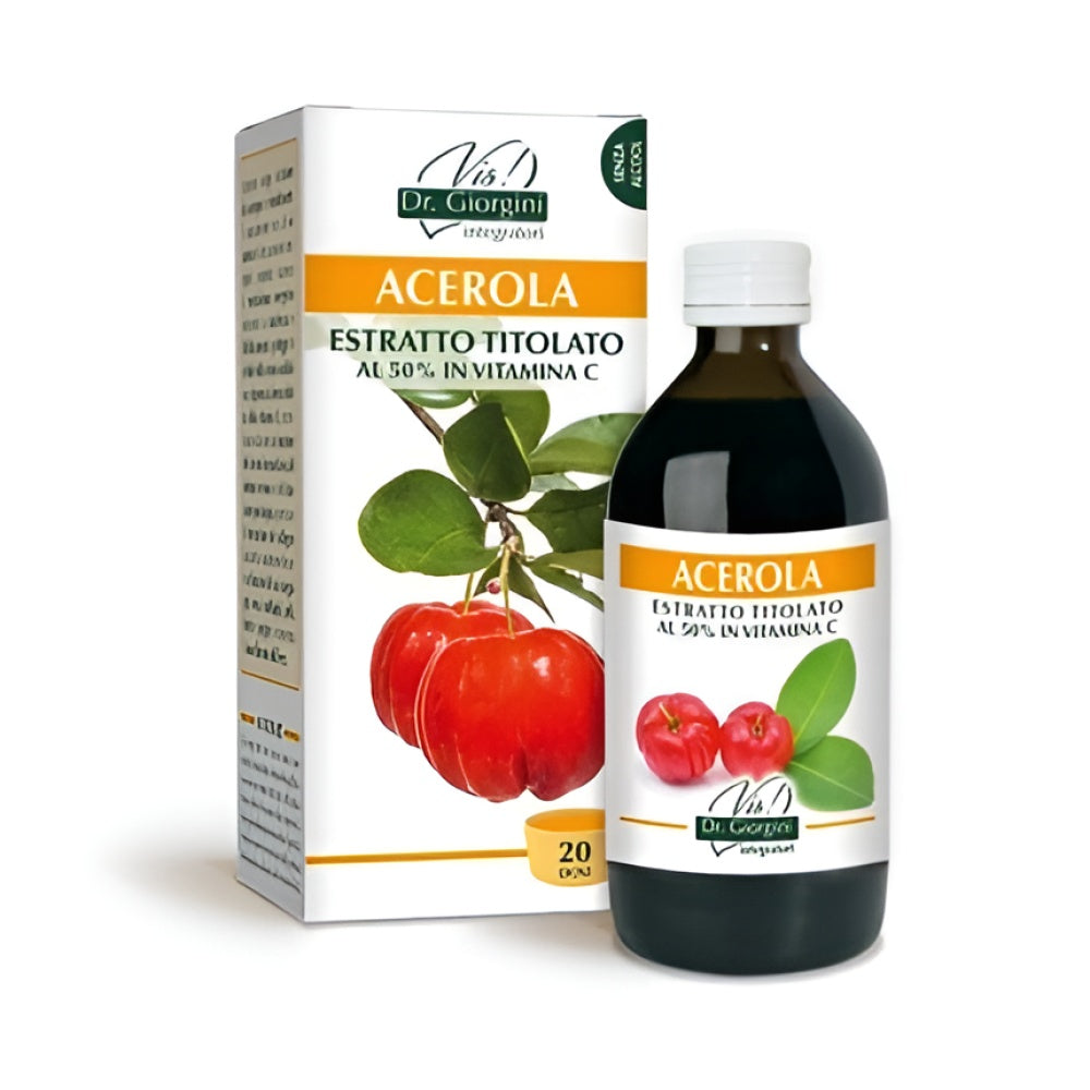 Acerola Titrated Extract Dr. Giorgini 200 ml Vitamine Nahrungsergänzung