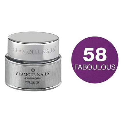 Vip Glamour Color Gel 58 - 5 Milliliters Gel-Nagellack Make-up