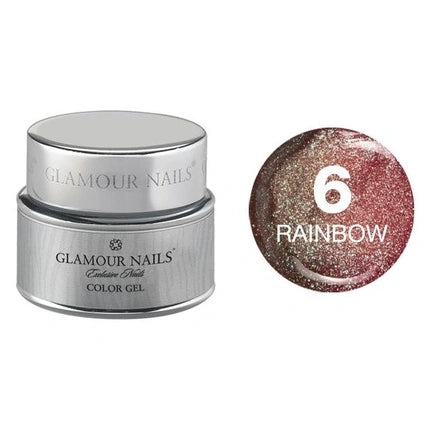 Vip Glamour Color Gel Rainbow 6 - 5 Milliliters Gel-Nagellack Make-up