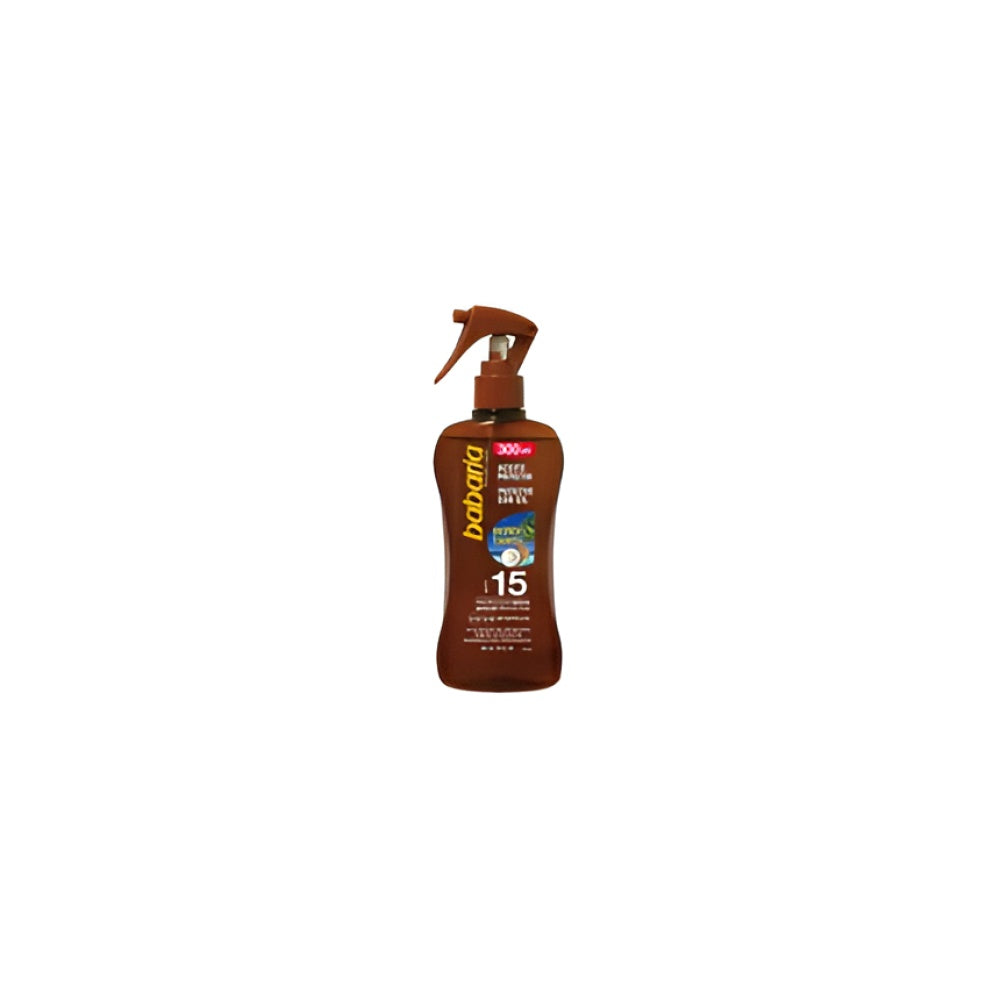 Babaria Protective Sun Öl Spf 15 mit Tahitian Mono Öl 300 ml Sonnenschutz Körperpflege