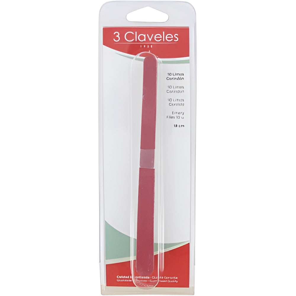 3 Claveles Corundum Nail File 18cm - Pack of 10 Nail Clippers Tools