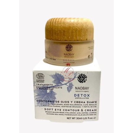 Naobay Organic Detox Unpolluted Soft Eye Contour Creme 1.01 Fl Oz Augencreme Gesichtspflege