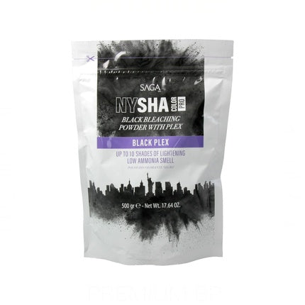 Saga Nysha Color Pro Black Bleaching Powder mit Plex 500 g Blondierung Haarpflege