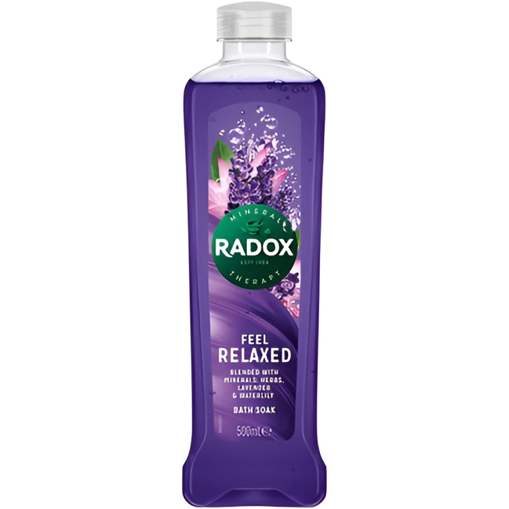 Radox Feel Relaxed Bath Soak Lavender and Waterlily 500 ml Bath Salts Bath Bombs