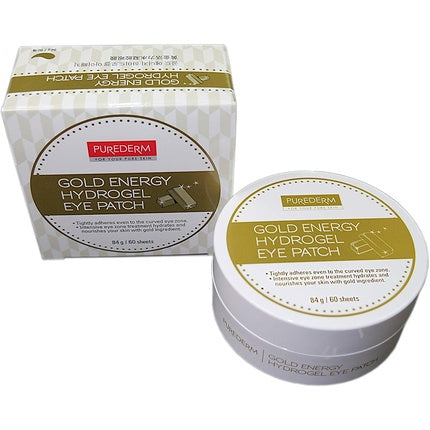 Gold Energy Hydrogel Eye Patch Anti-Wrinkle Collagen Eye Maskes Eye Serum Eye Gel Pads Gold/Lemongrass/Vita10complex feuchtigkeitsspendend Remove Bags Dark Circles Made in Korea 60pcs Eye Masks Eye Pads