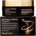 24k Gold and Peptide Perfect Ampoule Eye Patch von Farmstay für Damen - 60 Pieces Eye Masks Eye Pads