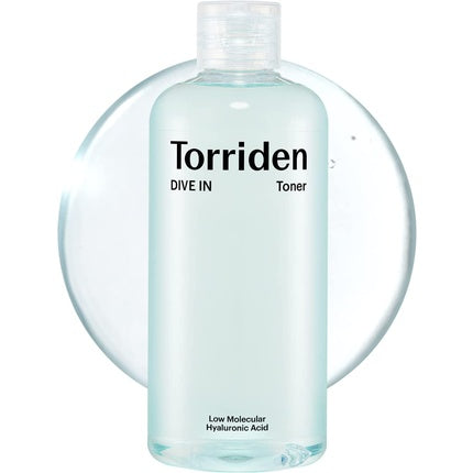 TORRIDEN DIVE-IN Low Molecular Hyaluronic Acid Facial Toner 300 ml - Korean Hyaluronic Acid Facial Toner for Sensitive, Öly Skin - Clean & Vegan Beauty, Duft-Free, Alcohol-Free, Dye-Free Hyaluron Serum Gesichtspflege
