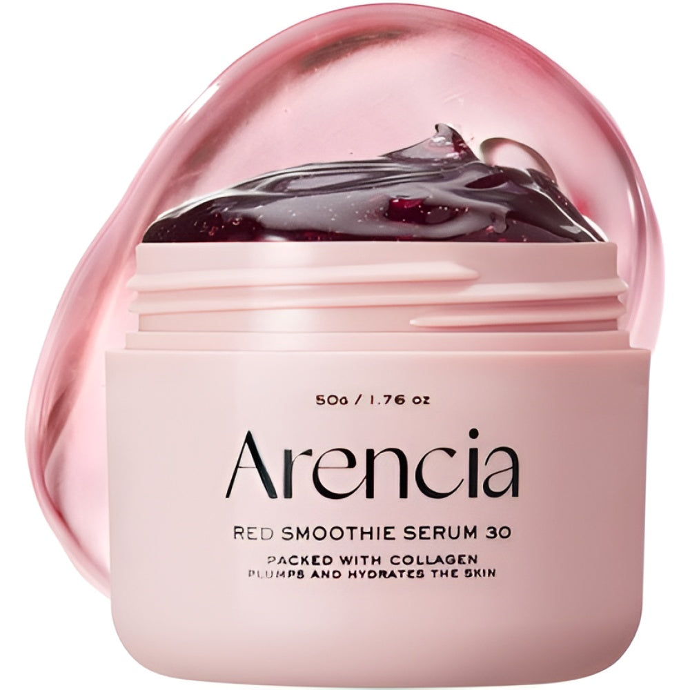 Arencia Overnight Red Smoothie Gesichtsmaske Serum Glowing & Soothing 30 ml Glow Mask Gesichtspflege