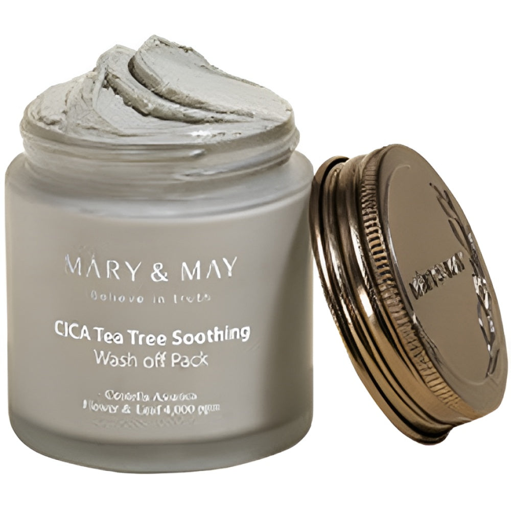 Mary & May Cica Tea Tree Soothing Wash Off Pack 125 g Clay Mask Gesichtspflege