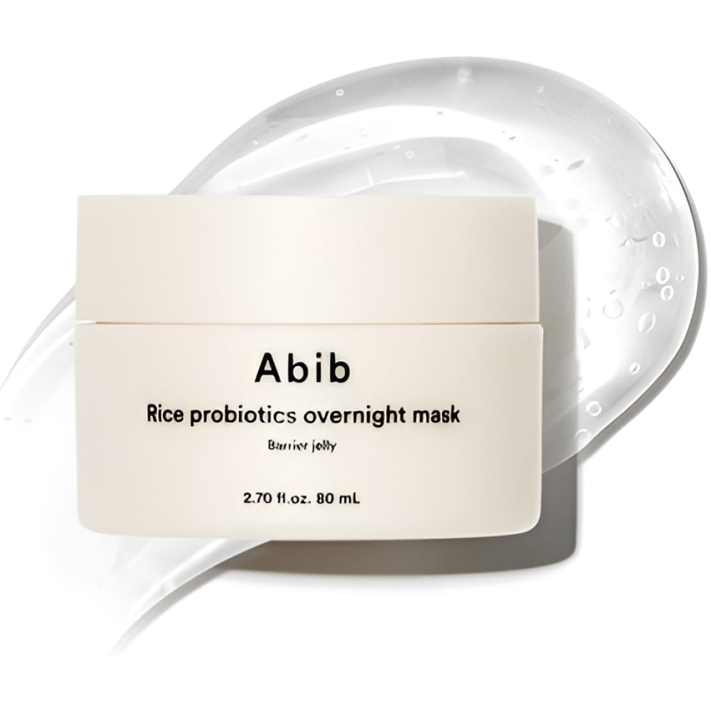Abib Rice Probiotics Overnight Maske Barrier Jelly 80 ml K-Cosmetics Night Maske Feuchtigkeitsmaske Gesichtspflege