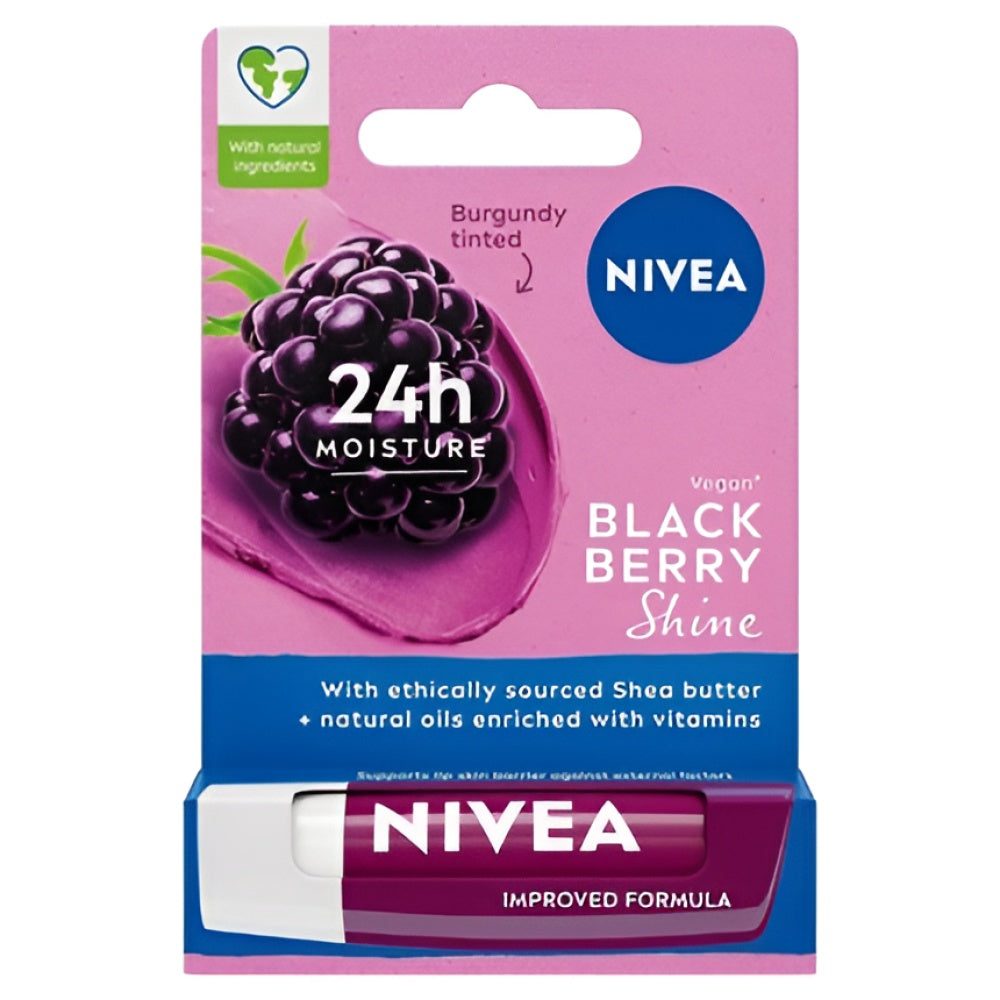 Nivea Blackberry Shine Lippenpflege 5.5 ml Make-up