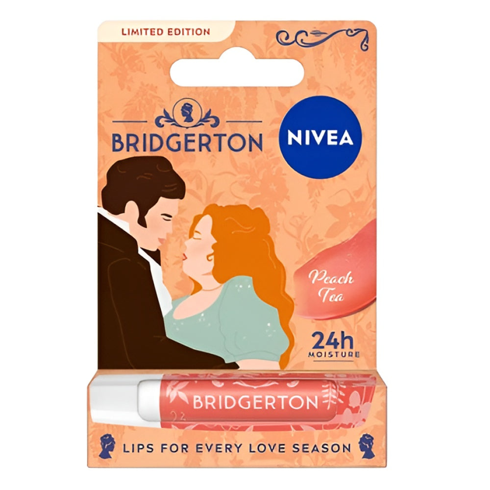 Nivea Bridgerton Edition Caring Lippenpflege Peach Tea 48 g Make-up